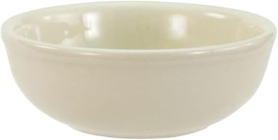 CRESTWARE Nappie Bowl, 30 oz., Ceramic Bone White PK12 CM36-1 Each