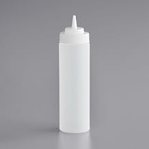 Clear Wide Mouth Squeeze Bottles, 24 oz, Pack of 6