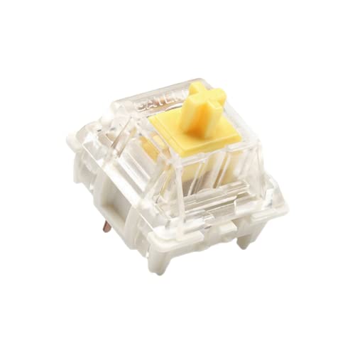 Ranked Gateron ks-9 Key Switches for Mechanical Gaming Keyboards | Plate Mounted Gateron Yellow, 65 Pcs