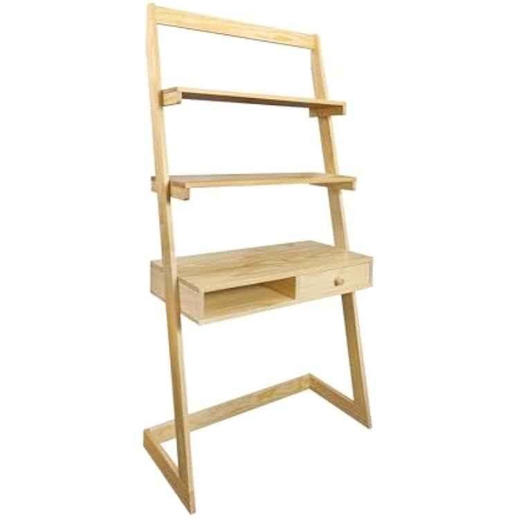 American Trails Freestanding Ladder Desk with Drawer, Natural