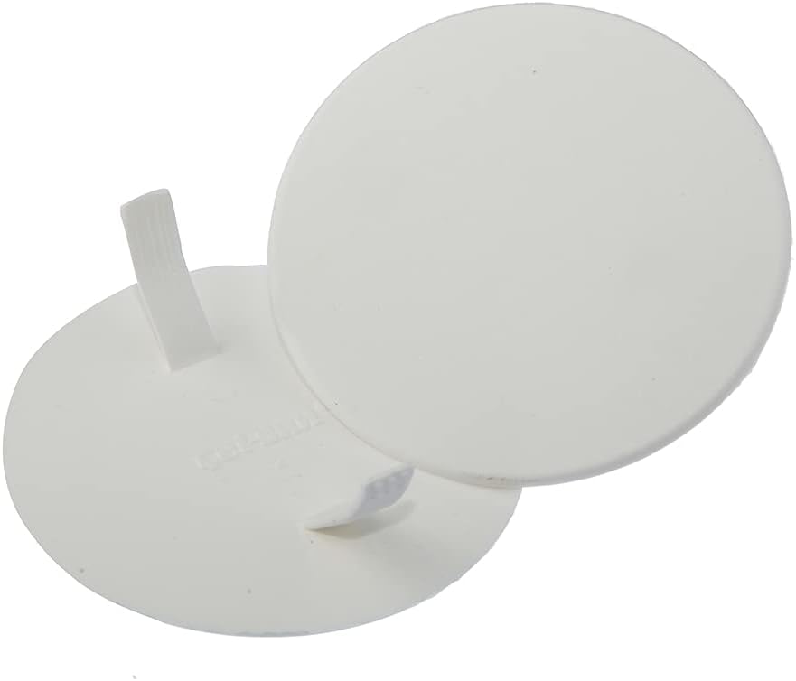 Single-Work Junction Box Cover Plain 5 Li Plastic, White