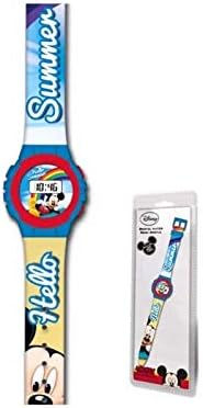 Mickey Mouse Digital Wristwatch, Unisex Adults, Multicoloured, Single