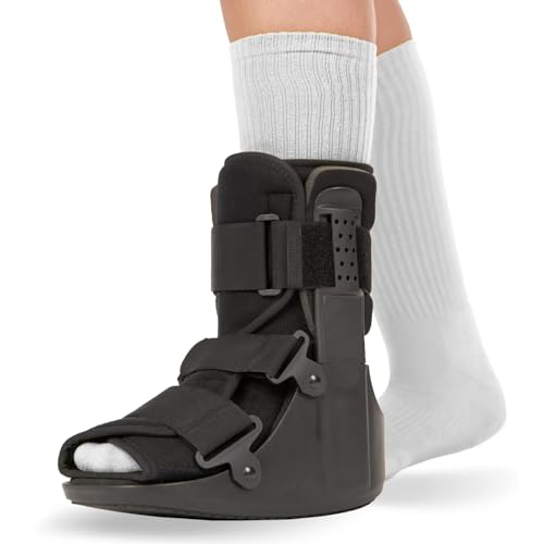 Orthosis Foot Drop Splint,Orthosis Foot Drop,Short Walking Boot, Orthopedic Medical Walker Cast for Broken Toe Injuries, Sprained Ankles, Post-Op Support Foot Fracture Shoe Fits Men and Wome (L