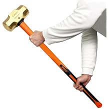 WEDO Brass Sledge Hammer With Fiberglass Handle, Die-Forged, Corrosion Resistant, DIN Standard, 12lb, 900mm, 36"