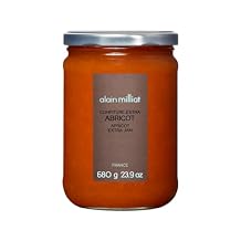 Alain Milliat Apricot Bergeron Jam, 23.9 Oz (One 680g Glass Jar) | GMO-Free | Imported from France