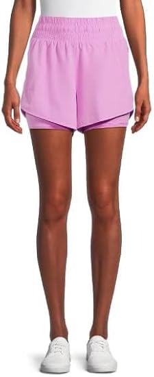 Avia Activewear Women's Running Shorts with Bike Liner (as1, Alpha, x_s, Regular, Regular, Orchid)