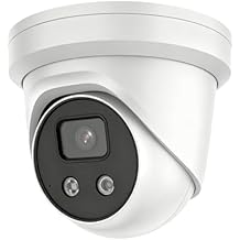 DS-2CD2386G2-IU, 4K 8MP Acusense DarkFighter Turret PoE IP Camera Outdoor, WDR, 2.8mm Lens, IP67, H.265+, Built-in Microphone for Real-time Audio Security, Work with kconnect, Guarding Vision