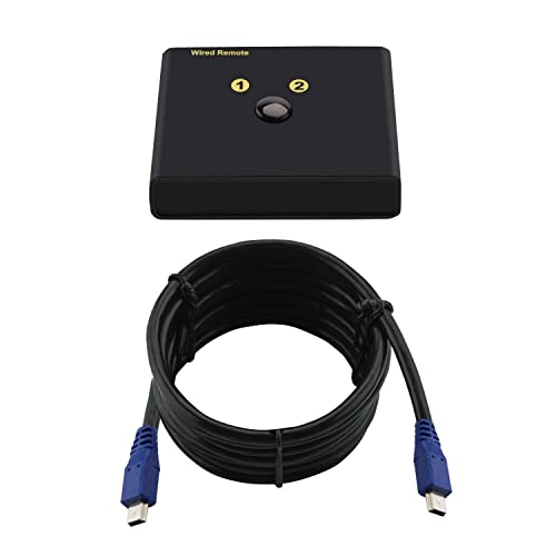 Replacement Wired Remoter A B Toggle Switcher for CKL 2 Port Dual Monitor KVM Switches