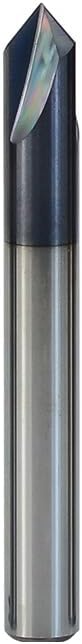 Carbide Chamfering Mill 3 Flute Router Bit Engraving Bit For Aluminum CNC End Mill,10xD10x90degrees