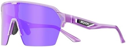SCVCN Cycling Glasses Sports Sunglasses for Women and Men MTB Bicycle UV400 Protection TR90 Frame Running Mountain Bike S339