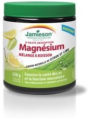 Jamieson Magnesium Drink Mix - Natural Lemon-Lime Flavour, 228g