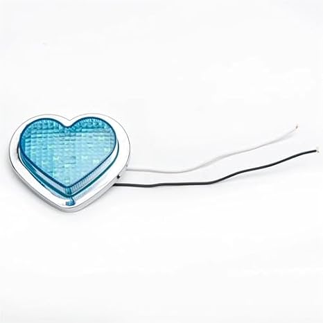 Side Marker LightsTurn Signal Car Accessories 12V Heart Shaped LED Light Side Marker Indicators Turn Signal(Yellow)(Blue)
