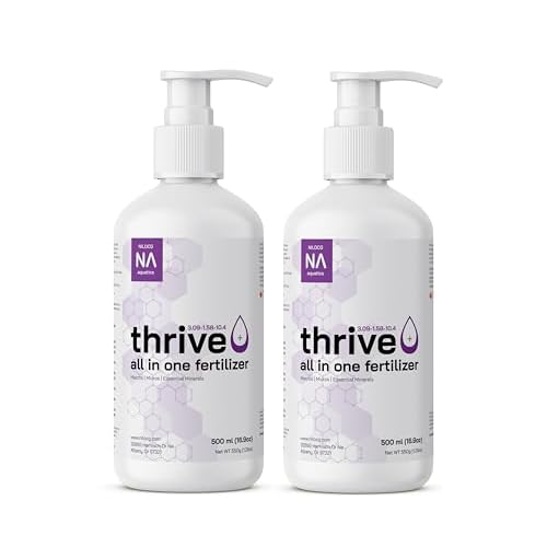 Thrive All in One Liquid Aquarium Fertilizer Two 2 500ml Highly Concentrated Solution Nutrient-Rich Aquatic Plant Food Convenient Usage Effective Results