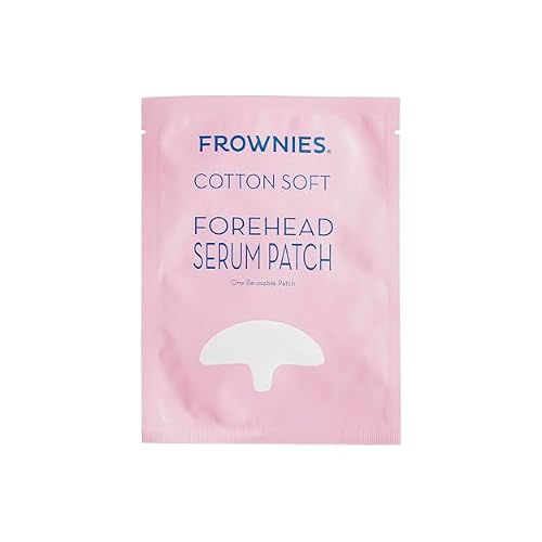Frownies Cotton Soft Forehead Serum Patch - Serum Infused Forehead Wrinkle Patch For Fine Lines & Wrinkles - Reusable Hypoallergenic - Hydrating Face Mask to Plump Skin