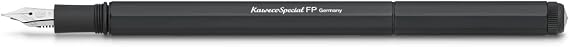 Kaweco SPECIAL Fountain Pen Black I Premium Aluminium Fountain Pen for Ink Cartridges I Exclusive Fountain Pen 17 cm I Nib: M (Medium)