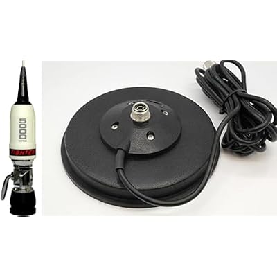 Sirio Performer 5000 PL 10m & CB Mobile Antenna with Sirio Mag 145 PL Mag Mount White