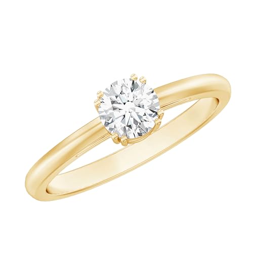 Certified Lab Created Diamond Promise Ring, Ef-Vs Quality, Diamond Proposal Ring For Women - Gift For Special Occasions
