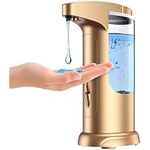 370ml Touch-Free Battery Operated Electric Automatic Liquid Soap Dispenser - Adjustable Soap Dispensing Volume - Premium Soap Dispenser for Kitchen