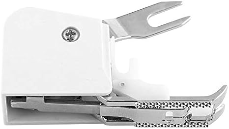 Presser Foot Kit, Universal Multifunction Sewing Machine Feet Set Replacement and Fabric Feeding Aid for Home Sewing Stainless Steel Plastic 15 Piece with Storage Box