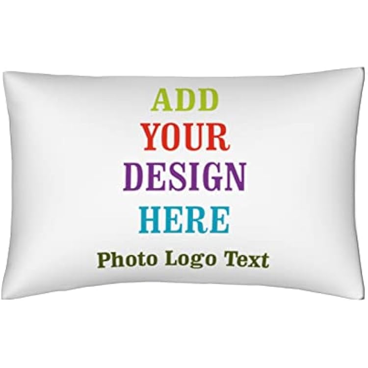 Custom Photo Pillow Cover 20x30 Inch Personalized Your Own Throw Pillowcase with Picture Name Text Decorative Cushion Cover for Couch Bed Home Decor