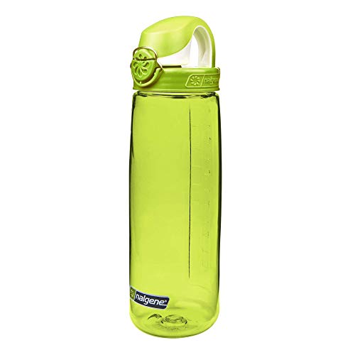 Nalgene On the Fly BPA-Free Water Bottle, Green w GreenWhite, 24 oz