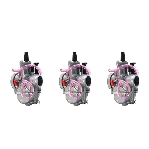 3pcs 28mm OKO PWK 28mm Power Jet Carburetor Carb Flat Slide OKO28,Compatible For JOG DIO KR150 RTL250,Compatible For Yamaha