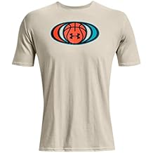 Under Armour UA Bball Symbol SS - 1370230-279 - Stone/Blaze Orange - XXL