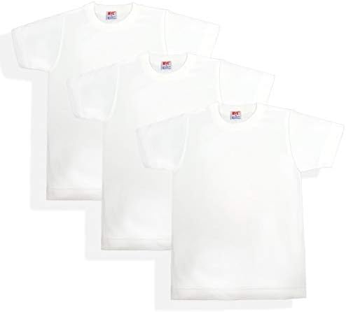 BYC 3-Pack Boys White Shorts Sleeve T_Shirts 3-Pack