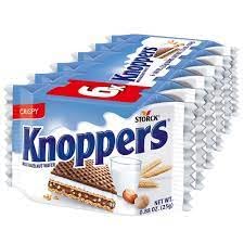 Knoppers Milk Hazelnut Wafer Candy Bars: 6-Piece Pack
