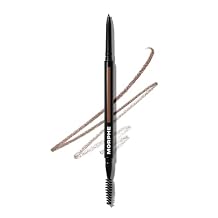 Morphe Micro Dual Eyebrow Pencil - Dual-Ended Brow Pencil Featuring a Retractable, Ultra-Precise, Pointed Tip - Richly Pigmented, Smooth-Gliding, Long-Lasting Wax Formula - Mocha (0.003 oz)
