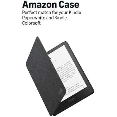 Amazon Kindle Paperwhite and Kindle Colorsoft Case, Lightweight and Water-Safe, Foldable Protective Cover - Fabric
