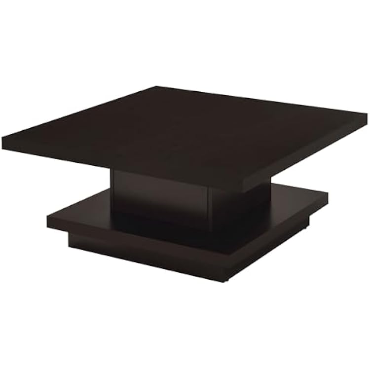 Coaster Furniture Square Coffee Table Composite Wood Cappuccino Brown 705168