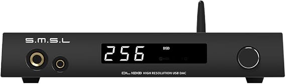 SMSL DL100 Audio Decoder Earphone Amplifier,4*CS43131 Chip,HDMI(ARC) Can be Decoded for TV, Dual Mode ISB,6.35mm+4.4mm Dual Headphone Output,XLR Balanced+RCA Output,Full Function Remote Control