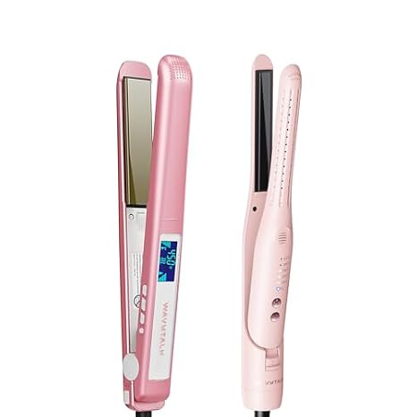 Wavytalk 1 Inch Negative Ion Hair Straightener and Cool Curl Penci lAirflow Styler