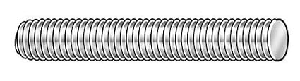 3/8"-16 x 1-1/2" Plain 316 Stainless Steel Fully Threaded Studs, 10 pk.