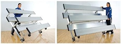 BSN SPORTS 3 Row 15' Tip n Roll Bleacher (Seats 30) (EA)