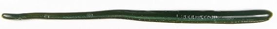 Roboworm Straight Tail Worm Bait (Green Neon Pumpkin, 6-Inch)