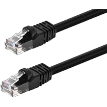 Monoprice 20FT 24AWG Cat5e 350MHz UTP Ethernet Bare Copper Network Cable - Black