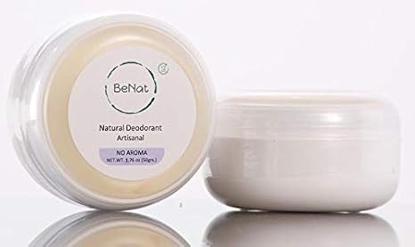 BeNat. All-Natural Deodorant Cream. No- Aroma. Artisanal. Smooth, Simple, Safe and Effective. No Essential Oils. 12hrs Odor Protection w/Ingredients you can Pronounce! For All-Family