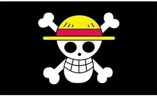 For One Piece Animation For Halloween Decoration One Piece Luffy's Straw Hat Pirate Flag Multi-colored, 5FT*3FT