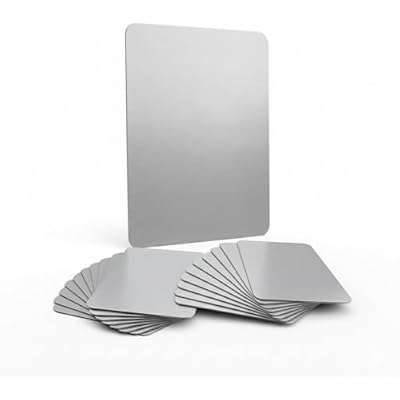 Sublimation Metal Photo Blanks 5x7- Bulk 3 Sublimation Photo Blanks with Brushed Silver Finish - Blank Aluminum for Pictures, Signs, and Panels - Aluminum Sheet Metal