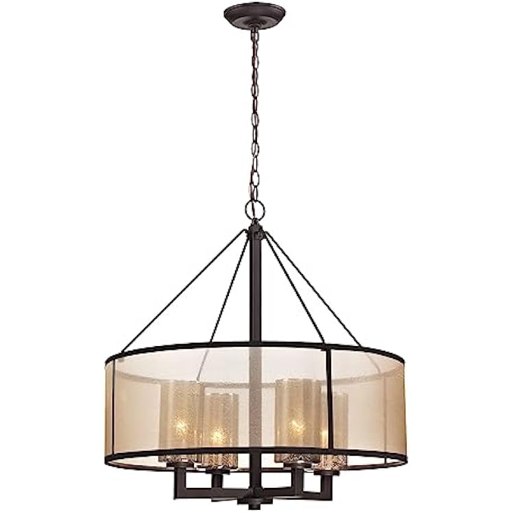 Elk Home 570274 Diffusion 24 Wide 4-Light Chandelier with Oil Rubbed Bronze Finish