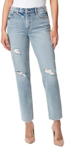 Jessica Simpson Womens Spotlight High Rise Slim Straight Ankle Standard