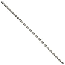 Dormer A977 Cobalt Steel Extra Long Length Drill Bit, Parabolic Flute, PFX Style, Uncoated (Bright) Finish, Round Shank, 130 Degree Point Angle, 6.00mm
