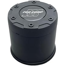 PRO COMP Flat Black Push Thru Wheel Center Cap 8515042 Resin Logo