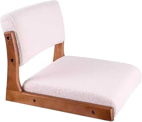 Floor Chair Floor chair, floor sofa, wooden floor cushion, designer chair, tatami meditation chair, Japanese balcony chair with backrest, indoor chair, upholstered relaxation chair, floor chair (style