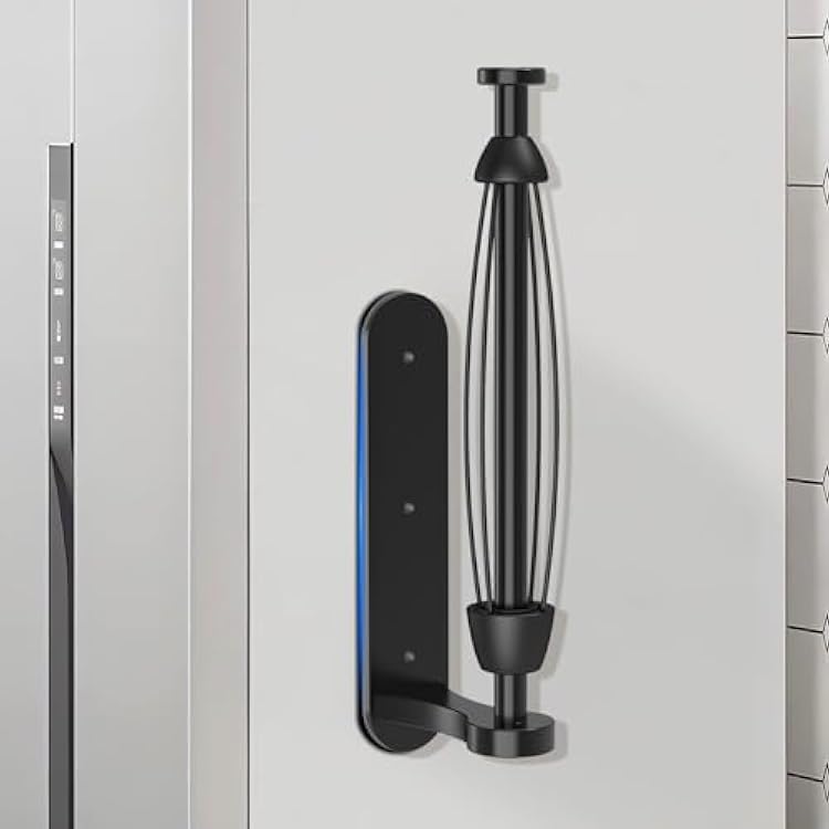 Magnetic Paper Towel Holder, One-Handed Tear, Adhesive, Black, Paper Towel Holder Wall Mount with Ratchet Mechanism for Refrigerator, Camper, Garage, Rv, Kitchen, Bathroom, Farmhouse