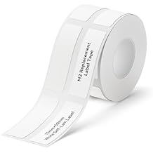 NIIMBOT M2/M3 Self-Laminating Label Sticker 0.59''1.97'' for Small Business Home Essential Oils Perfumes Cosmetics Sample Bottles Waterproof Oil-Proof Wear and Scratch Resistant, White
