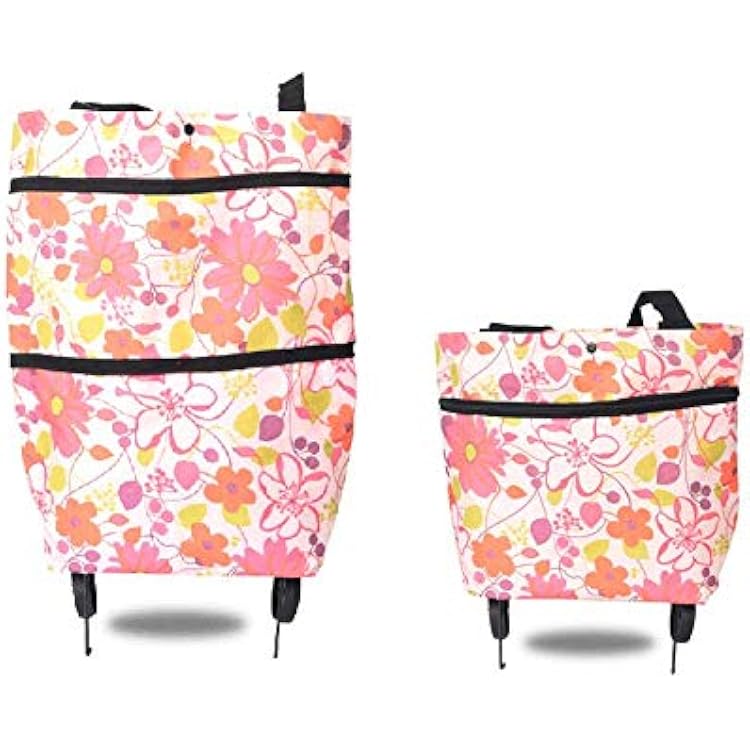 Foldable Shopping Cart with Reusable Bag, Durable and Easy to Use