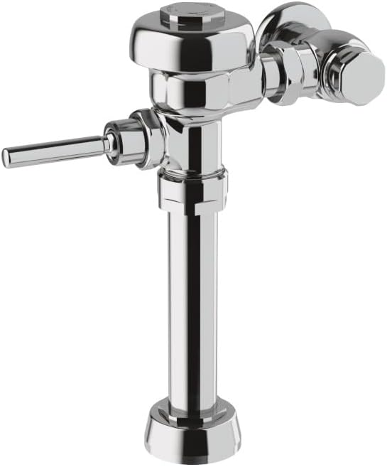 Sloan 111 Manual Water Closet Flushometer, 1.28 GPF, Polished Chrome | Flushometer valve, Fixture Connection Top Spud, Single Flush, Sloan Exposed Manual Water Closet Flushometer, 3780046